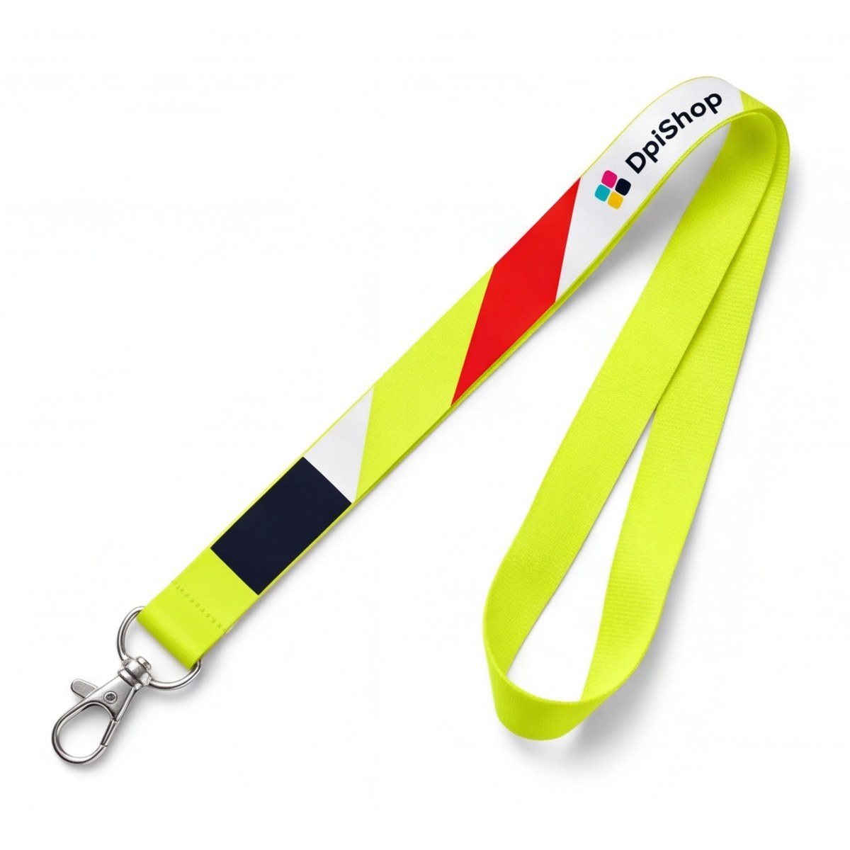 Lanyard neon con testo standard